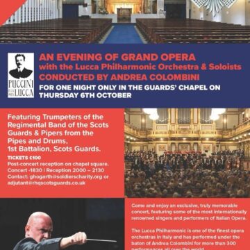 Puccini e la sua Lucca: un memorabile concerto alla Guards’ Chapel di Londra il 6 ottobre
